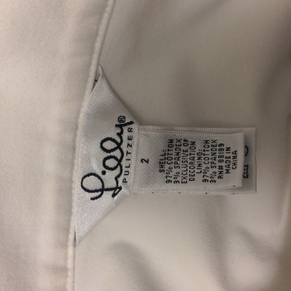 Lilly Pulitzer White Embroidered Sleeveless Shell - Picture 6 of 8